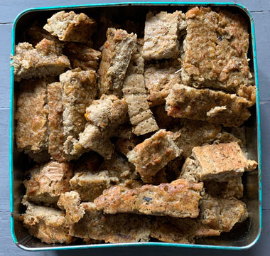 Lachs-Blondies