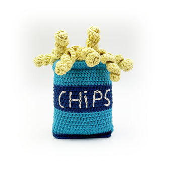 Hundespielzeug Chipstüte robust Baumwolle Fairtrade