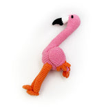Hundespielzeug Flamingo robust Baumwolle Fairtrade