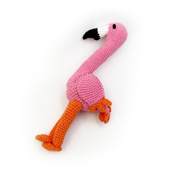 Hundespielzeug Flamingo robust Baumwolle Fairtrade