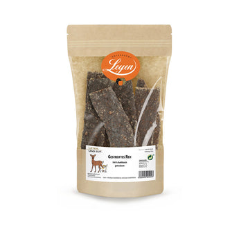 Gestreiftes Reh Kausnacks für Hund aus Rehfleisch Wild