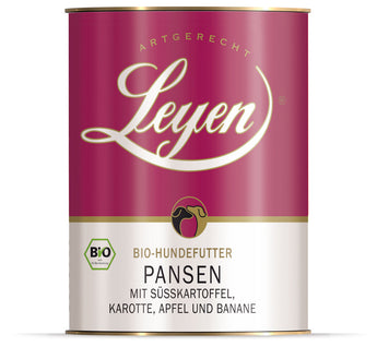 Bio-Pansen mit Süßkartoffeln, Apfel und Banane Artgerecht bio und gut