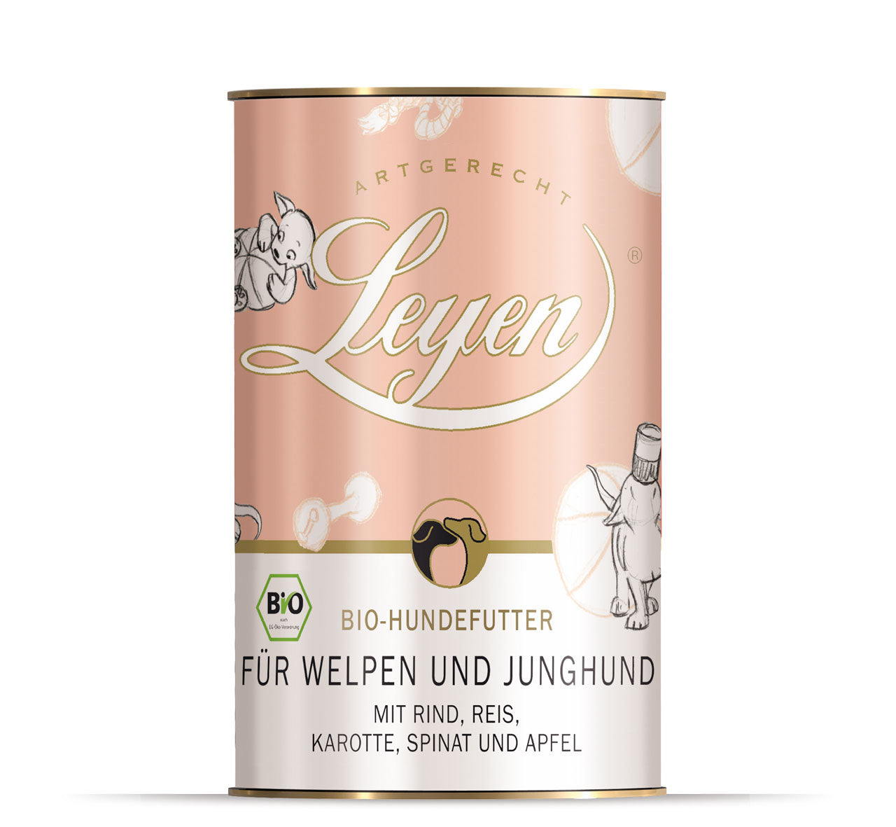 Bio-Welpen- und Junghundefutter